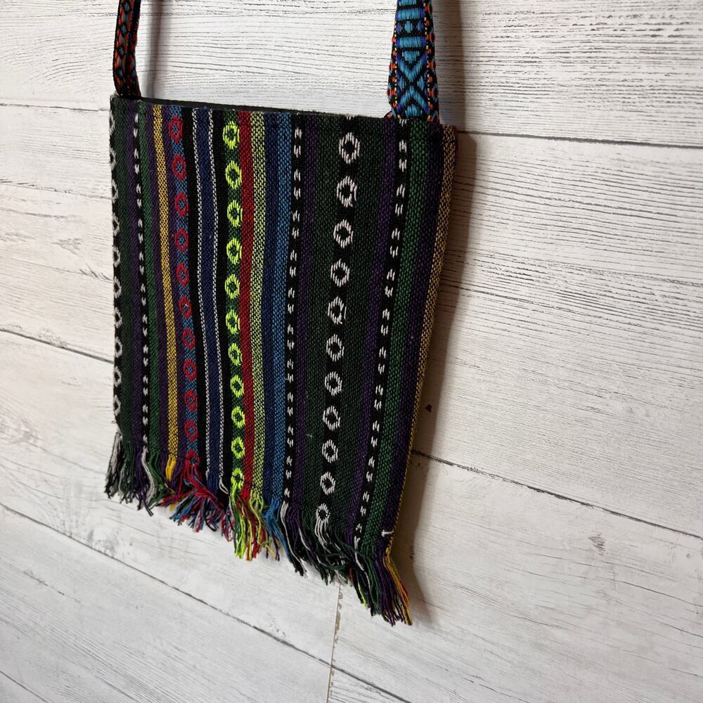 Vintage Purse Womens Tribal Boho Embroidery Tassels Beaded Hippie Shoulder Bag - Picture 9 of 16